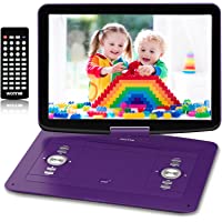 WONNIE 17.9" Portable DVD/CD Player with 15.4" Large Swivel HD Screen, 6 Hours 5000mAH Rechargeable Battery, Support USB…