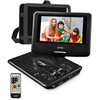 UEME Mini DVD Player for Kids with 7 inches Swivel Screen and Internal Rechargeable Battery, Support DVD CD USB SD Card…