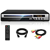 Ceihoit DVD Player for TV with HDMI AV Output, USB Input, HD1080P DVD CD Player, Built-in PAL NTSC System, All Region…