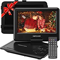 DBPOWER 11.5" Portable DVD Player, 5-Hour Built-in Rechargeable Battery, 9" Swivel Screen, Support CD/DVD/SD Card/USB…