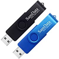 SamData 32GB USB Flash Drives 2 Pack 32GB Thumb Drives Memory Stick Jump Drive with LED Light for Storage and Backup (2…