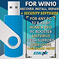 Ezalink Bootable USB for System Repair Recovery Install Restore Boot Fix Flash Drive | 32 & 64 Bit Systems Home…