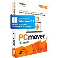 Laplink PCmover Ultimate 11 | Moves your Applications, Files and Settings from an Old PC to a New PC | Includes Optional…