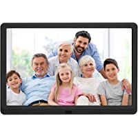 10 inch Digital Picture Frame with 1920x1080 IPS Screen Digital Photo Frame Adjustable Brightness, Photo Deletion…