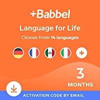 Babbel Language Learning Software - Learn to Speak Spanish, French, English, & More - 14 Languages to Choose from…