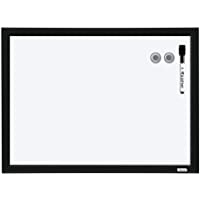 Quartet Magnetic Whiteboard, 17 x 23 inches White Board, Dry Erase Board, Black Frame (MWDW1723M-BK)