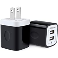 USB Wall Charger, Charger Block, Ailkin 2.1A Multiport Fast Charge Power Brick Cube for iPad, iPhone, Samsung Galaxy…