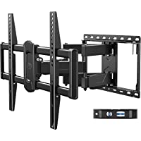 PERLESMITH Universal Table Top TV Stand for 22 - 65 Inch Flat Screen, LCD TVs Premium Height Adjustable Leg Stand Holds…