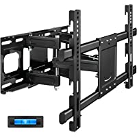 Full Motion TV Wall Mount with Height Setting, JUSTSTONE TV Bracket Fits Most 37-75 Inch LED Flat&Curved TVs…