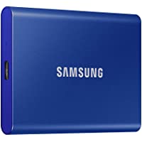 Samsung T7 Portable SSD 1TB - Up to 1050MB/s - USB 3.2 External Solid State Drive, Blue (MU-PC1T0H/AM)