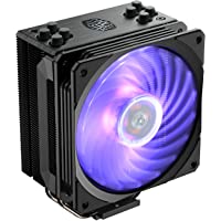 Cooler Master Hyper 212 Black Edition RGB CPU Air Cooler, SF120R RGB Fan, Anodized Gun-Metal Black, Brushed Nickel Fins…