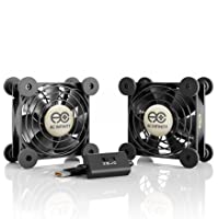 AC Infinity MULTIFAN S5, Quiet Dual 80mm USB Fan, UL-Certified for Receiver DVR Playstation Xbox Computer Cabinet…