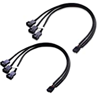 Cable Matters 2-Pack 3 Way 4 Pin PWM Fan Splitter Cable - 12 Inches