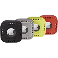 Pelican - Protector Series - Stick-On Mount for Apple AirTag - 4 Pack - Black, Orange, Lime Green, Grey