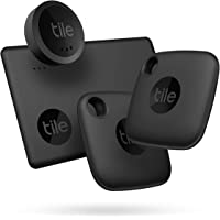 Tile Mate Essentials (2022) 4-Pack (2 Mate, 1 Slim, 1 Sticker)- Bluetooth Trackers & Item Locators for Keys, Wallets…