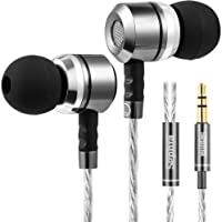 sephia SP3060 Earbuds, Wired in-Ear Headphones with Tangle-Free Cord, Noise Isolating, Bass Driven Sound, Metal…