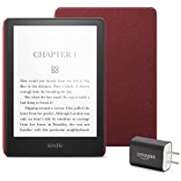 Kindle Paperwhite Essentials Bundle including Kindle Paperwhite - Wifi, Without Ads, Amazon Leather Cover, and Power…