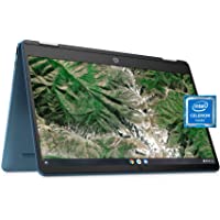 Laptop HP X360 14a Chromebook 14" HD Touchscreen, Entertaining from Any Angle Intel Celeron, 4GB DDR4 64GB eMMC WiFi…