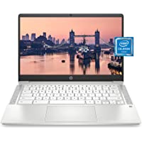 HP Chromebook 14 Laptop, Intel Celeron N4000 Processor, 4 GB RAM, 32 GB eMMC, 14” HD Display, Chrome, Lightweight…