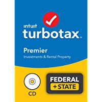 TurboTax Premier 2021 Tax Software, Federal and State Tax Return with Federal E-file [Amazon Exclusive] [PC/Mac Disc]