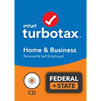 TurboTax Home & Business 2021 Tax Software, Federal and State Tax Return w/Federal E-file [Amazon Exclusive] [PC/Mac…