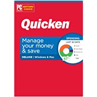Quicken Deluxe Personal Finance – Manage your money and save – 1-Year Subscription (Windows/Mac)