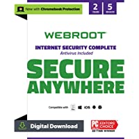 Webroot Internet Security Complete 2022 | Antivirus Software against Computer Virus, Malware, Phishing and more | 5…