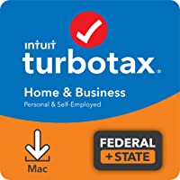 TurboTax Home & Business 2021 Tax Software, Federal and State Tax Return with Federal E-file [Amazon Exclusive] [MAC…