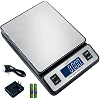 Weighmax W-2809 90 LB X 0.1 OZ Durable Stainless Steel Digital Postal Scale, Shipping Scale With AC adapter