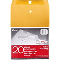 Mead Clasp Envelopes, 9" x 12", Brown Kraft, Office Pak, 20 per Box (76020)