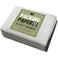 Newsprint Packing Paper: 5.5 lbs (~120 Sheets) of Unprinted, Clean Newsprint Paper, 31" x 21.5"