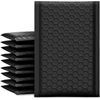 UCGOU Bubble Mailers 4x8 Inch Black 50 Pack Poly Padded Envelopes Small Business Mailing Packages Opaque Self Seal…