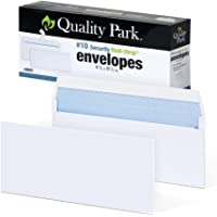 Quality Park #10 Self-Seal Security Envelopes, Security Tint and Pattern, Redi-Strip Closure, 24-lb White Wove, 4-1/8" x…