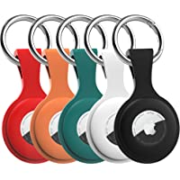 5 Pack AirTag Cases with Key-Ring - wanchel AirTag Holder with Anti-Lost Keychain, Protective Air Tag, Item Finders, for…