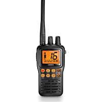Uniden MHS75 Waterproof Handheld 2-Way VHF Marine radio, Submersible, Selectable 1/2.5/5 Watt Transmit Power. All USA…