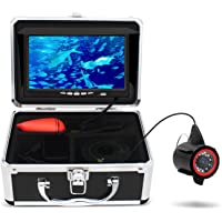 MOQCQGR Underwater Fishing Camera, Portable Video Fish Finder wiht 7 inch HD LCD Monitor 1200TVL Camera , 12pcs IR and…