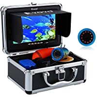 Eyoyo Portable Underwater Fishing Camera Waterproof 1000TVL Video Fish Finder 7 inch LCD Monitor 12pcs IR Infrared…