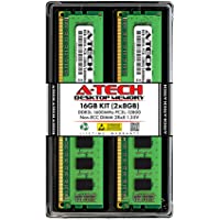 A-Tech 16GB (2x8GB) DDR3L 1600 MHz UDIMM PC3L-12800 (PC3-12800) CL11 DDR3 DIMM 2Rx8 1.35V Desktop RAM Memory Modules