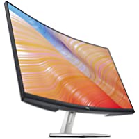 Dell S3222HN 32-inch FHD 1920 x 1080 at 75Hz Curved Monitor, 1800R Curvature, 8ms Grey-to-Grey Response Time (Normal…