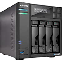 Asustor Lockerstor 4 AS6604T - 4 Bay NAS, Quad-Core 2.0GHz CPU, 2 2.5GbE Ports, 4GB RAM DDR4, 2 M.2 SSD Slots, Network…