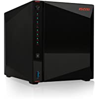 Asustor AS5304T - 4 Bay NAS, Intel Celeron Quad-Core, 2 2.5GbE Ports, 4GB RAM DDR4, Gaming Network Attached Storage…