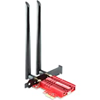 ZYT WiFi 6E AX210 PCIE WiFi Card Expands Wi-Fi into 6GHz | Bluetooth5.2 | Up to 5400Mbps | Tri-Bands(6GHz/5GHz/2.4GHz…