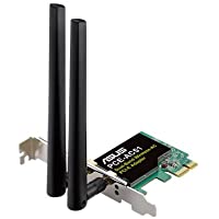 ASUS AC750 Dual Band PCIe WiFi Adapter (PCE-AC51) - Compatible with PCIe x1/x16 slot, Detachable Antennas for Flexible…