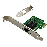 Realtek Chipset Gigabit PCI Express Ethernet Network Interface Card with Low Profile Bracket (No Software))