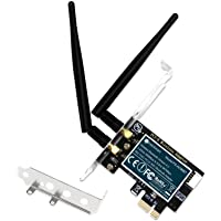 FebSmart Wireless AC 1200Mbps PCIE Wi-Fi Adapter with Bluetooth 4.2 for Gamming,Video Streaming on Windows Server, 7, 8…