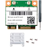 MPE-AX3000H WiFi 6 Wireless Card Dual Band 802.11ax Half Mini PCI-E WiFi Card PCI Express Network Adapter BT5.0 2.4GHz…