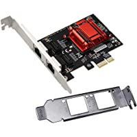 Dual-Port PCIe Gigabit Network Card 1000M PCI Express Ethernet Adapter with Intel 82576 Two Ports LAN NIC Card for…