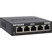 NETGEAR 5-Port Gigabit Ethernet Unmanaged Switch (GS305) - Home Network Hub, Office Ethernet Splitter, Plug-and-Play…