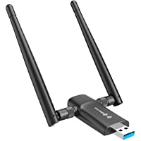 Wireless USB WiFi Adapter for PC - 802.11AC 1200Mbps Dual 5Dbi Antennas 5G/2.4G WiFi USB for PC Desktop Laptop MAC…