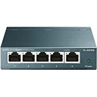 TP-Link TL-SG105 | 5 Port Gigabit Unmanaged Ethernet Network Switch, Ethernet Splitter | Plug & Play | Fanless Metal…